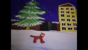 Мультфильм "Кот и синички" Богданова Анастасия, 8 лет