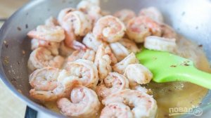 Лингвини с креветками