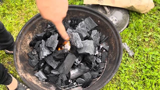 Самый простой способ разжечь уголь для мангала.