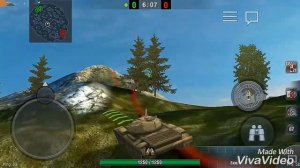 WOT Blitz Читерская позиция на карте Балтийский щит