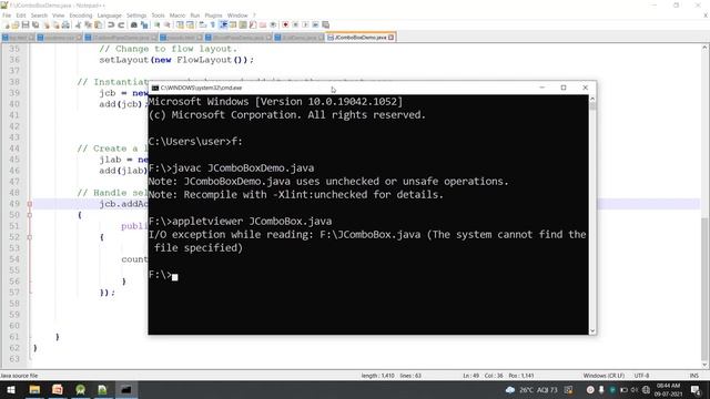 Adv Java session 27 swing components(JComboBox & JTable) смотреть онлайн