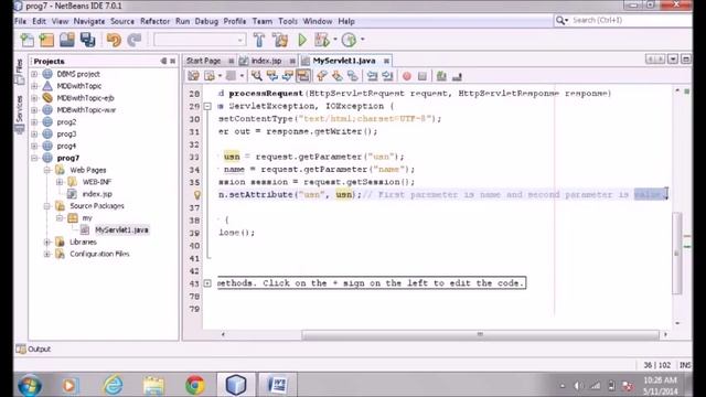 Session Tracking using HttpSession смотреть онлайн