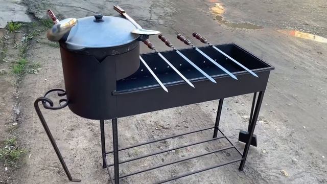 Мангал с Очагом под казан смотреть онлайн