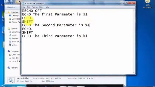 Command Line Arguments in Batch File Programming смотреть онлайн