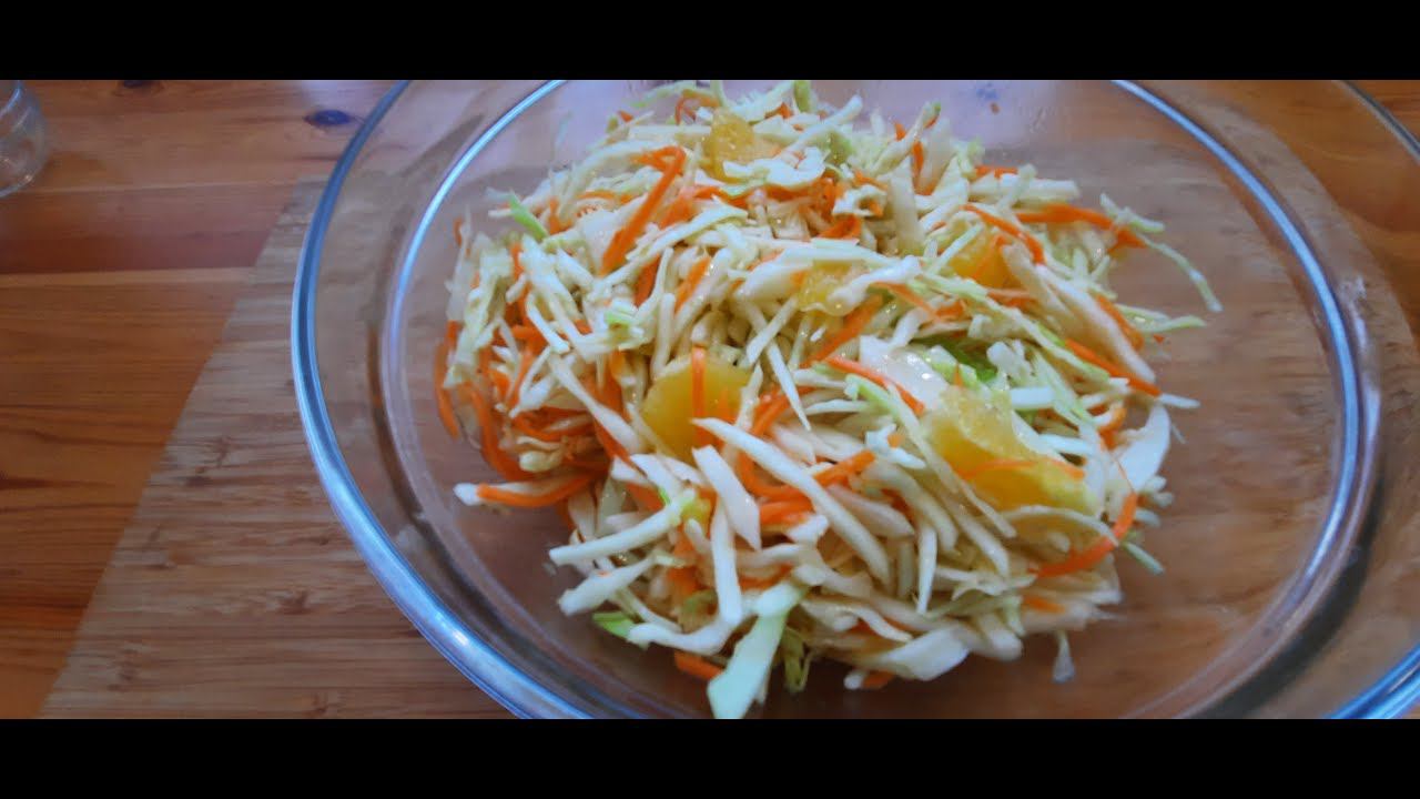 САЛАТ из КАПУСТЫ с апельсинами #рецептсалата , #салатизкапусты