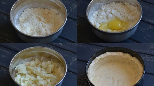 Пирог из картофельного теста