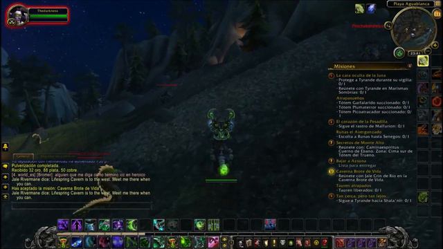 WORLD OF WARCRAFT  CADENA DE MISIONES MONTE ALTO 1  DH  FIRESTORM - LEGIÓN