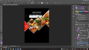 How to create poster Design Food menu template by Photoshop CS