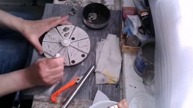 Декор шкатулки из картона. Работа с самозатвердевающей массой. Diy. смотреть онлайн