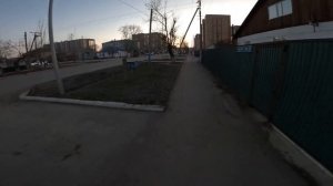 Езда на электросамокате от первого лица