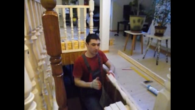 Как установить перила. Весь процесс. смотреть онлайн