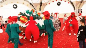 Новогоднее ШОУ.Отмечаем Новый год с Дед Морозом и Снегурочкой. Дети играют с НАДУВНОЙ ЕЛКОЙ