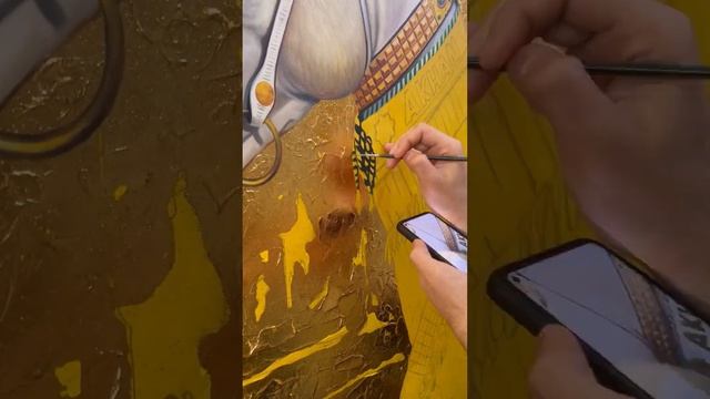 Акхан Ахалтекинец Холст/Масло/Золото поталь #туркменистан смотреть онлайн