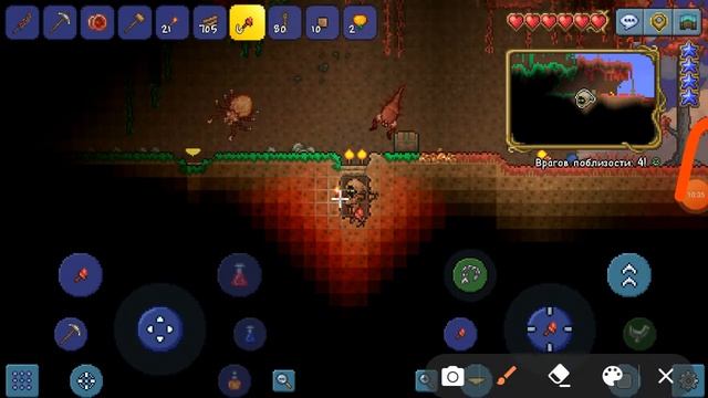 Прохождение Terraria #3 ЖЁЛТЫЙ БАРХАТЕЦ! смотреть онлайн