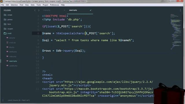 Search functionality