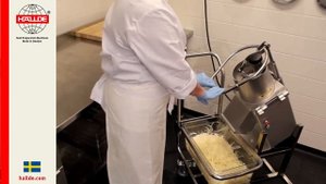 Шинковка капусты на овощерезке HALLDE_ROVABO