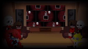 UNDERFELL REACT TO VHS!SANS PHASE3