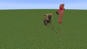 Мутант скелет против мутант хаск(майнкрафт)