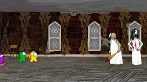 AMONG US vs. GRANNY, GRANDPA and Crazy SLENDRINA | Toonz Funny Animation