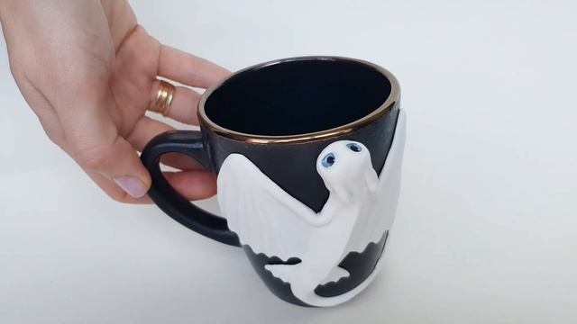 Очешуительная кружка Дневная фурия "Как приручить дракона". Белый дракон на чашке от AnneAlArt смотреть онлайн