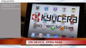 Kyocera Air Print Tutorial