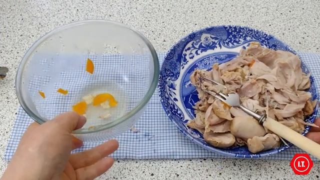 Куриный паштет с овощами или начинка для блинчиков.
