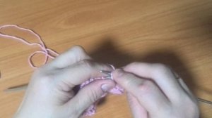 Узор спицами Нарядные сердечки