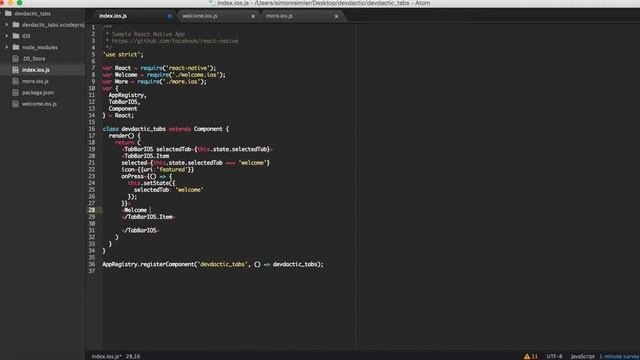 How To Implement A Tab Bar With React Native смотреть онлайн
