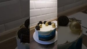 ОФОРМЛЕНИЕ ТОРТА СЛАДОСТЯМИ И ШОКОЛАДНЫМИ СФЕРАМИ