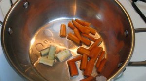 Суп из кролика с корнем петрушки