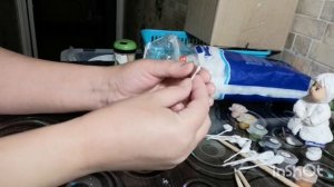 Как делаю куклу из ваты. часть 2     (Отвалилась голова!)