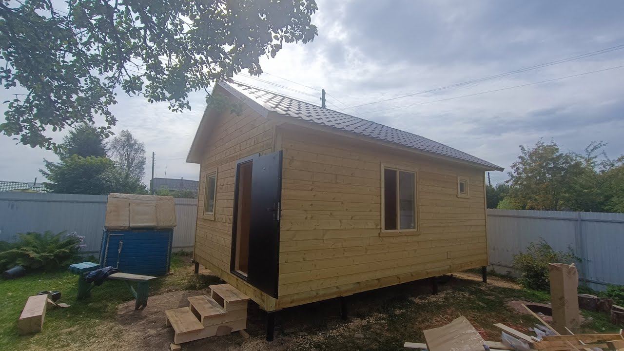 Баня 6х4 с тамбуром смотреть онлайн