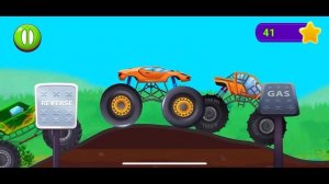 MONSTER TRUCK VEHICLES 2# | CRAZY KIDS CARTOONS | GAME FOR TODDLERS | LEARNING PARTS & GO RACE JAM