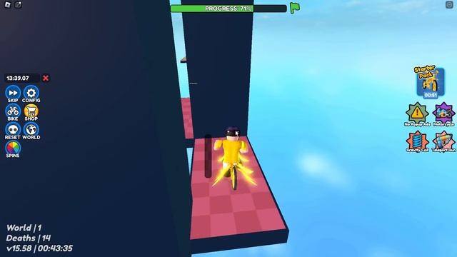 Roblox Obby but you're on a Bike! смотреть онлайн