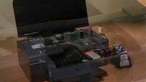 Печать теста дюз и прокачка чернил без использования ПК