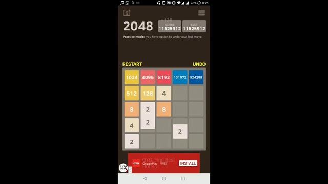 My 2048 Number puzzle game Stream смотреть онлайн
