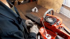 Ремонт стартера бензопила Red Verg RD-GC 38-14