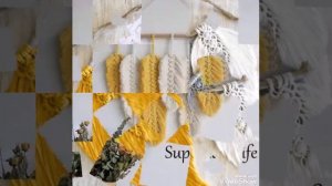 Most easiest and trendy macrame feather wing wall hanging designs // nursery wall decor ideas