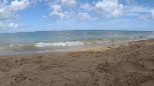 Наше первое купание в Карибском море