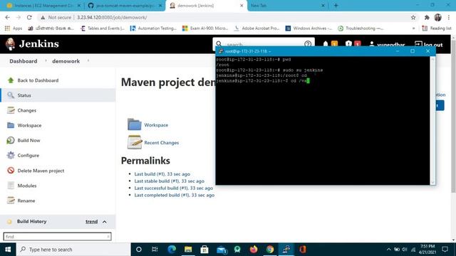 How to Deploy War file in TOMCAT SERVER Using Jenkins - смотреть онлайн