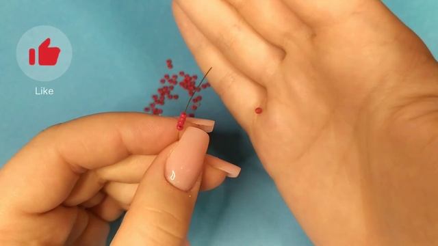 Как легко сплести Новогодний Носок из бисера Простое плетение кольца