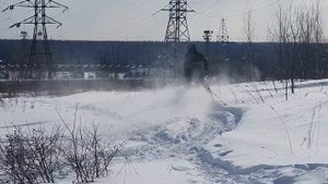 Обкатка снегохода Полярис
