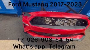 Бампер передний в сборе Ford Mustang 2017 2018 2019 2020 2021 2022 2023 решетка радиатора молдинг