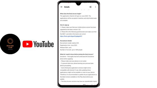 Realme C35 Realme UI 4.0 Android 13 stable Update Date, Realme C35 New Update June 2023 - Download