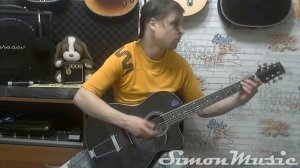 Акустическая гитара Caraya (мод) + подключение в комбик для электрогитары