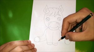 Как нарисовать смешную ЛОШАДЬ?