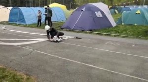 Комбинированная пожарная эстафета (прокладка рукавной линии)