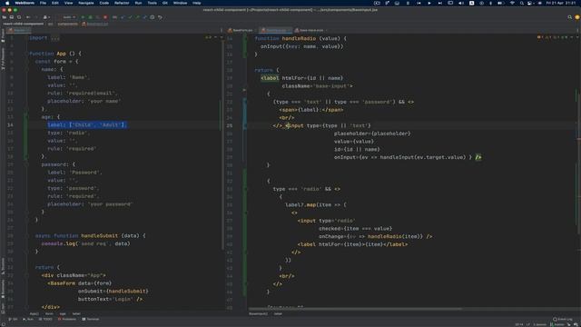 React Forms 08 - extindere componenta input radio - tutorial RO