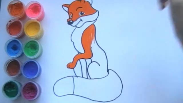 Рисуем вместе лисичку. Draw together the Fox. смотреть онлайн