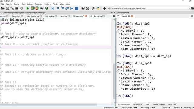 Python 3 Basics # 16 | Dictionaries in Python | Python Dictionary | Working with Key-Values Pairs